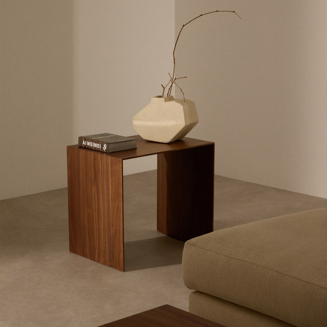 (1월특가) [단독쿠폰] 케이브홈 LITTO 리토 사이드테이블 (월넛) 55x40cm (-2/2)