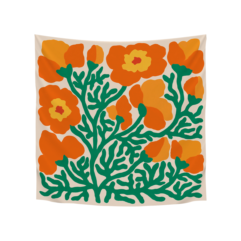 아티쉬 스카프 - 리브 리 California Poppies