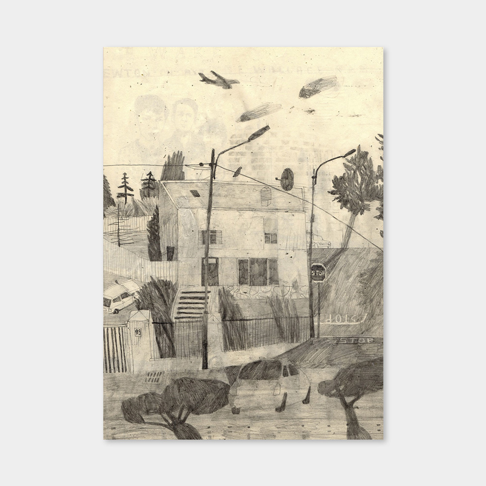 오픈에디션 / 파인리틀데이 / HOUSE AND PLANE 포스터 (액자포함)