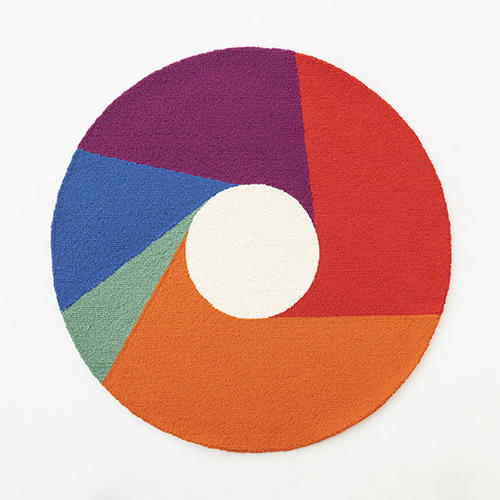 MAX BILL 울 러그 - Color Wheel