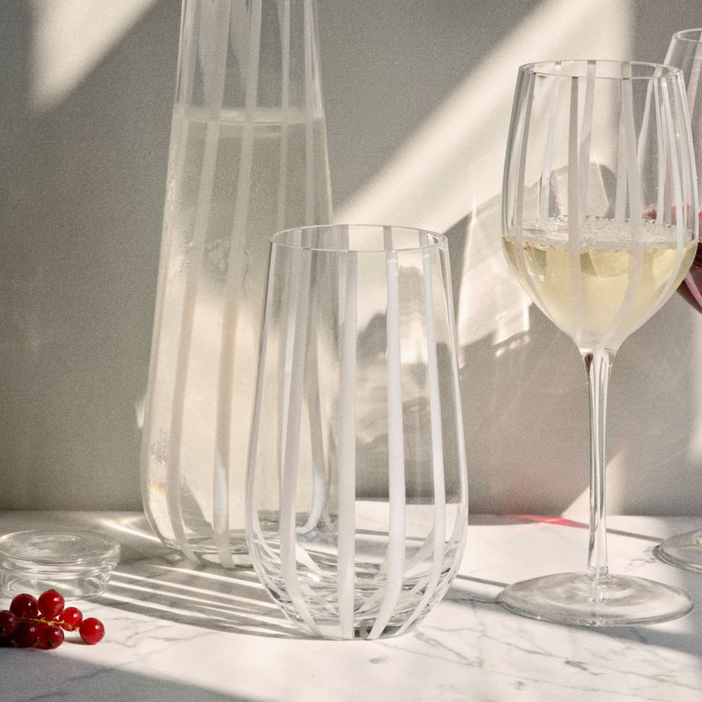 브로스테 코펜하겐 스트라이프 유리컵 550ml