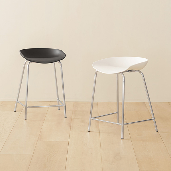 (슈퍼세일) 아이엔지홈 알렉스 크롬 블랙 홈바 의자