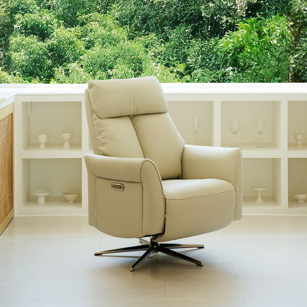 (11월특가) [파찌홈] 레오 1인용 전동형 리클라이너 소파 안락 의자 라운지 체어 (-11/30)