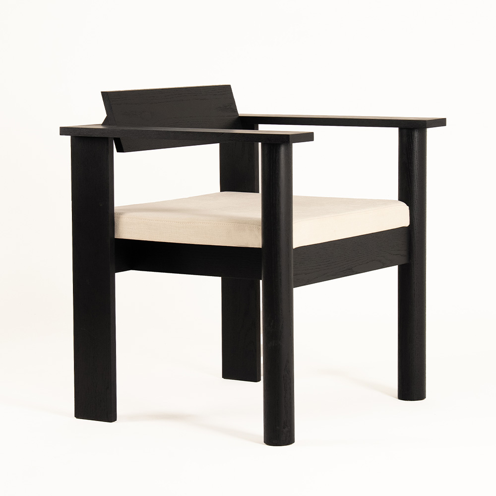 에이치에브르 텀플 다이닝 체어 - 에보니 오크 / Temple Dining Chair