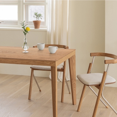 (11월특가) 지아띠 바튼 원목 식탁 테이블 - 오크 (-11/30)