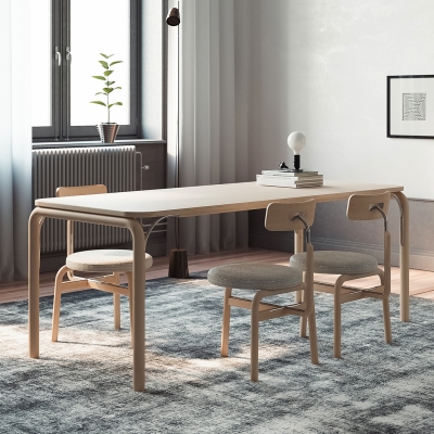 (11월특가) 지아띠 라온 원목 식탁 테이블 - 메이플 (-11/30)