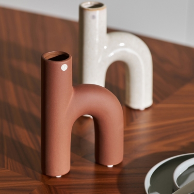 브로스테 코펜하겐 헥터H 꽃병 3colors - 레드 (무광)