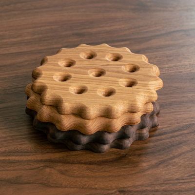 (11월특가) 지아띠 쿠키 냄비받침 - 월넛/오크 (-11/30)