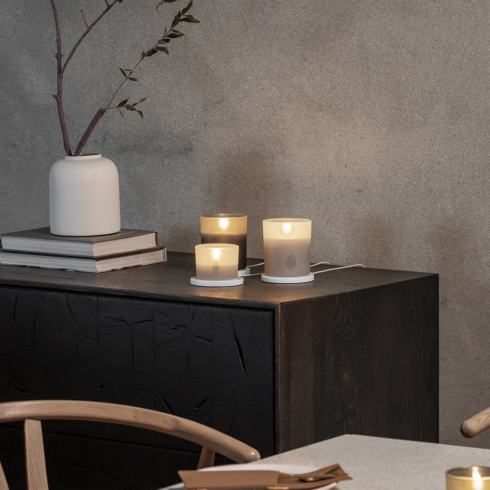 우유니 충전식 글라스 캔들M 3 colors