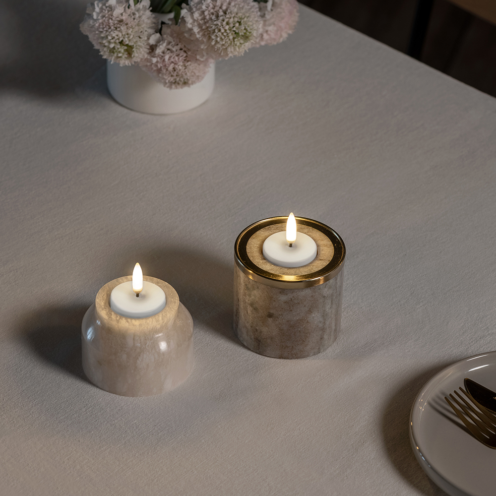 우유니 충전식 티라이트 캔들 2P 2 colors