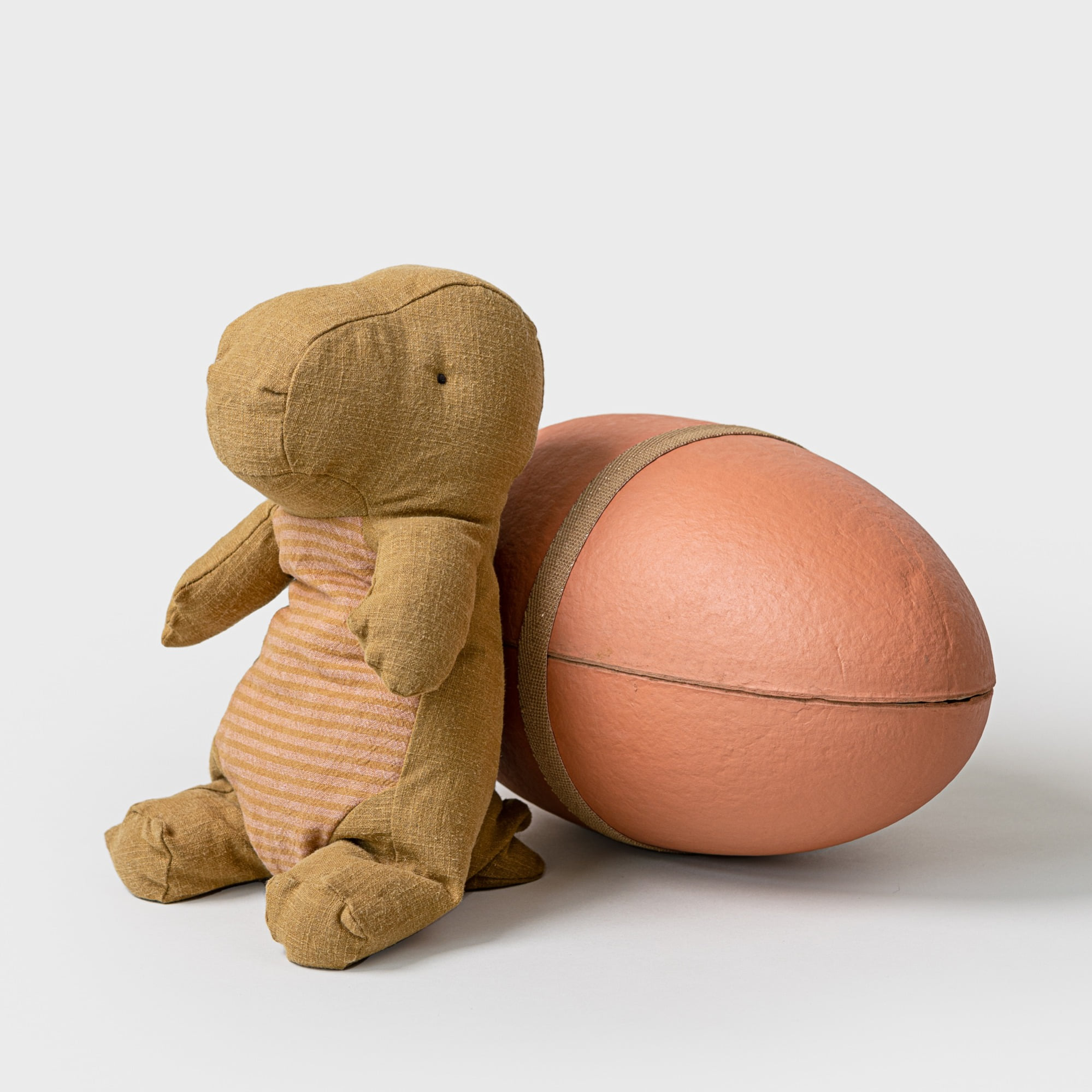 [메일레그] 공룡 인형 애착인형 - Medium (Dark Ocher)