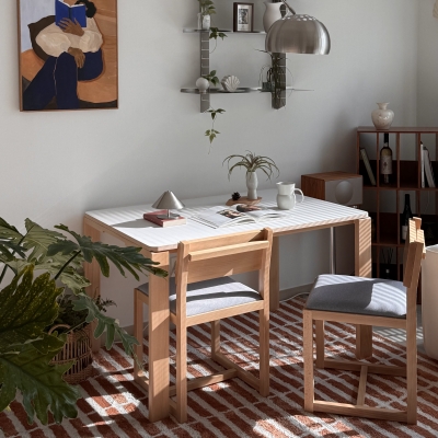 (1월특가) 세마나 우드엣지 원목 테이블 - 1200x800 / SEMANA Wood Edge Table