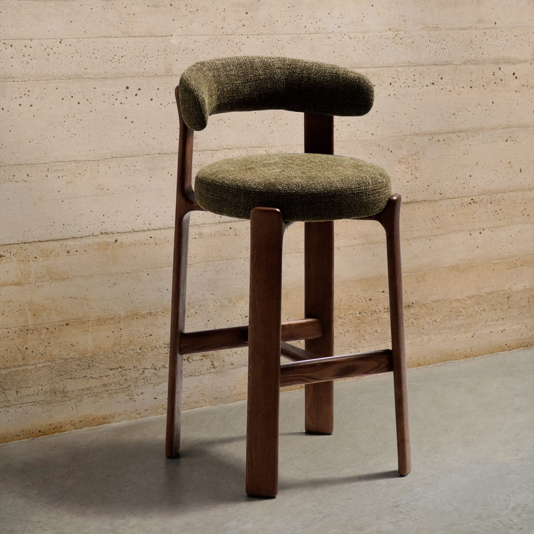 [단독쿠폰] 케이브홈 GRANITE 그라니트 샤닐 패브릭 등받이 바체어 3color