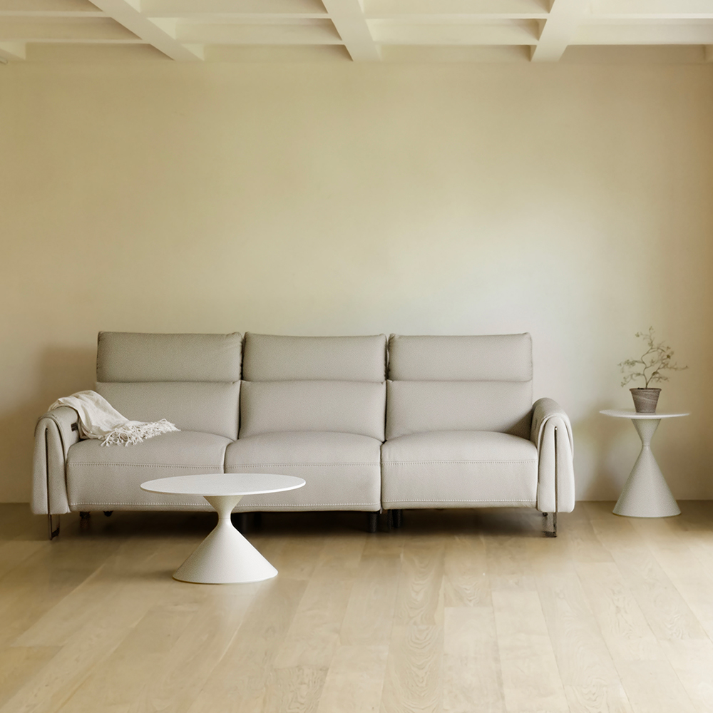 (12월특가) [파찌홈] 에블린 4인용 가죽 3모터 리클라이너 소파 (-12/15)