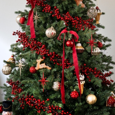 아티파티 빈티지 레드 쿠키샵 오너먼트 45개 풀세트 리본장식 크리스마스 데코소품