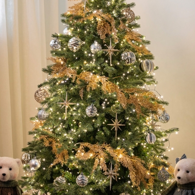 아티파티 180cm 골든리프 트리 가랜드 단품 크리스마스 장식 테이블데코