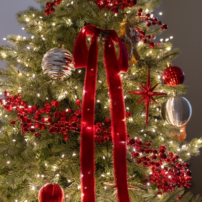 아티파티 빈티지 코튼 리본 장식 크리스마스 리스 트리 오너먼트 데코소품