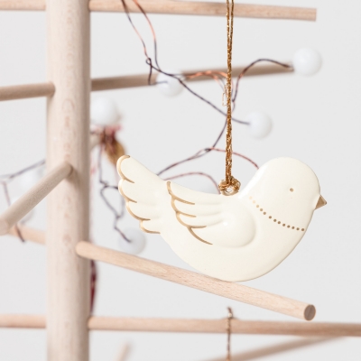 [메일레그] 크리스마스 버드 메탈 오너먼트