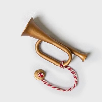 [메일레그] 크리스마스 트럼펫 메탈 오너먼트 2종 세트