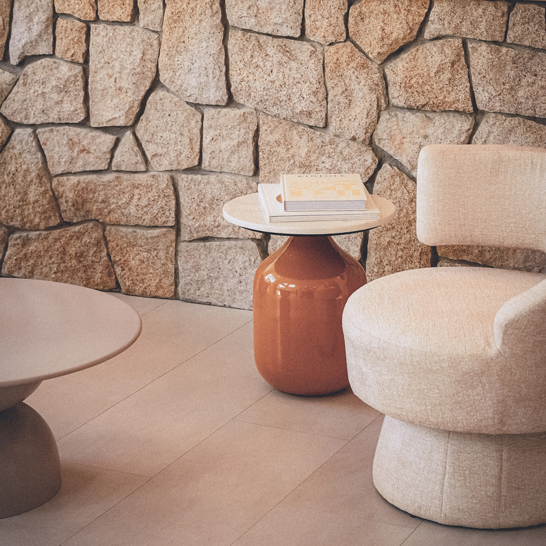 (2월특가) 스튜디오딥스 벨르 마블 머스타드 사이드 테이블 / Belle Marble Mustard Side Table (-2/24)