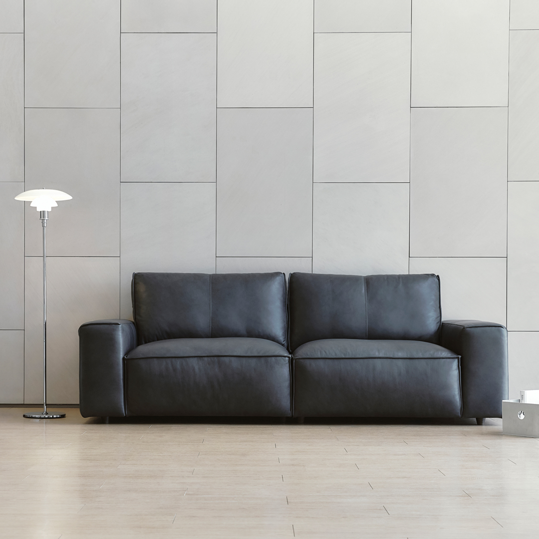 (12월특가) 세마나 후베스 천연가죽 3인 소파 SEMANA Juvess Sofa 3 Seater