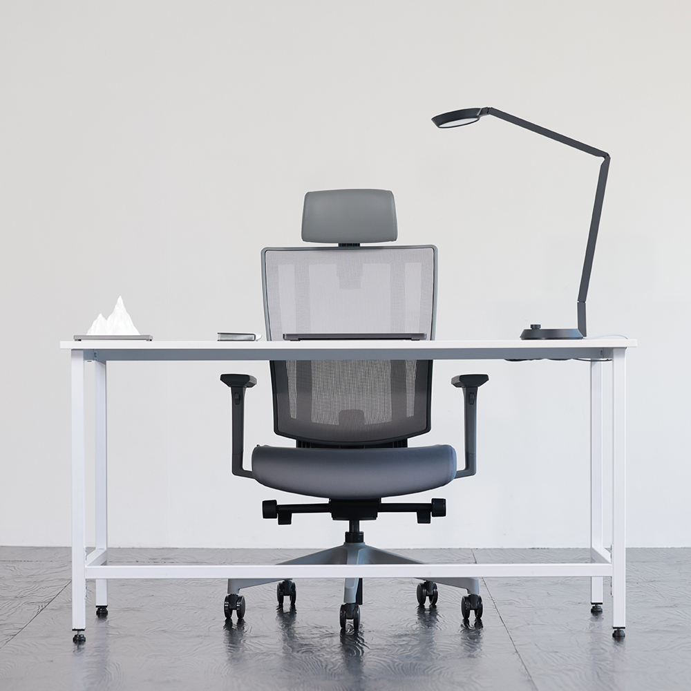 (2월특가) 브릭사 국산 사무용 책상의자 컴퓨터의자 패브릭 그레이 - 3sizes