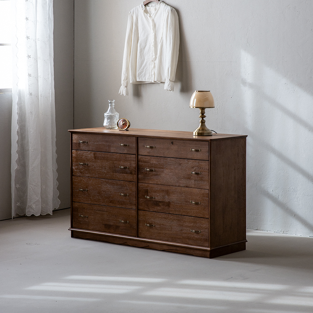 (1월특가) [쿠폰] 장미맨숀 이카 원목 서랍장 01 와이드 (-1/31)