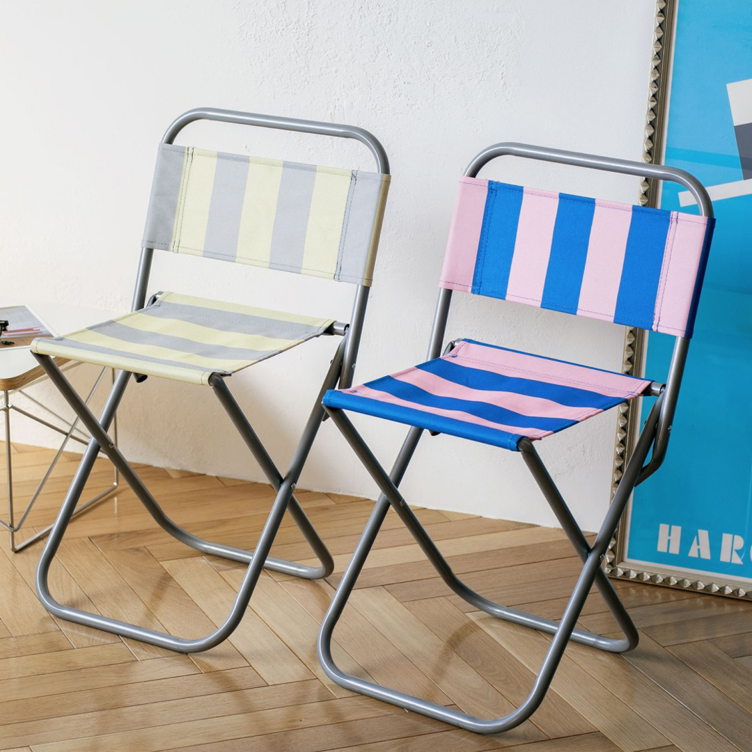 (1월특가) 아마브로 미니 폴딩 체어 amabro Mini Folding Chair BlueXPink