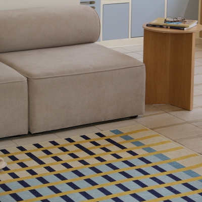 (12월특가) 파르르맨션 사계절 디자인 러그 거실 카페트 워셔블 먼지없는 러그 시트러스 그리드 (-12/31)