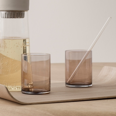 블로무스 메라 유리컵 2개입 세트 220ml 2colors - 커피