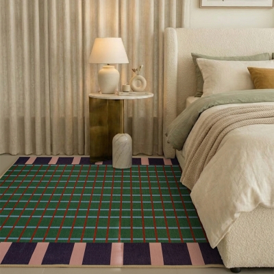 (1월특가) 데이드리머 컬러 브릭 먼지없는 사계절 단모 거실러그 - 3sizes (-1/31)