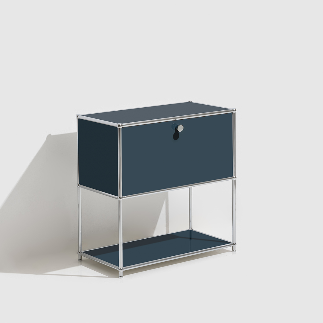 (한정특가) 스테이엠 모듈에디션 07 수납장 (1x2) 컬러에디션 미드나잇 네이비 [A급 전시상품 30% 할인]