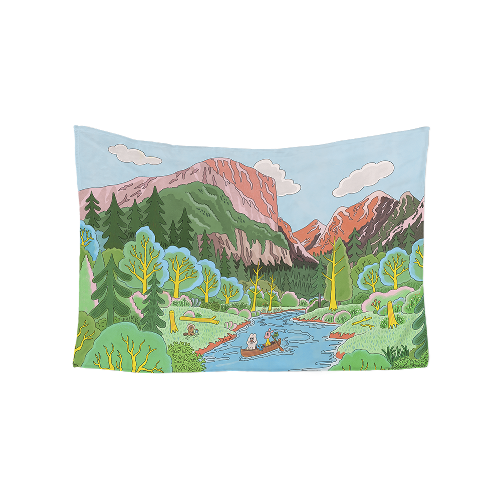 (1월특가) 아티쉬 담요 - 굴리굴리/ Little Adventures of Friends (-2/2)