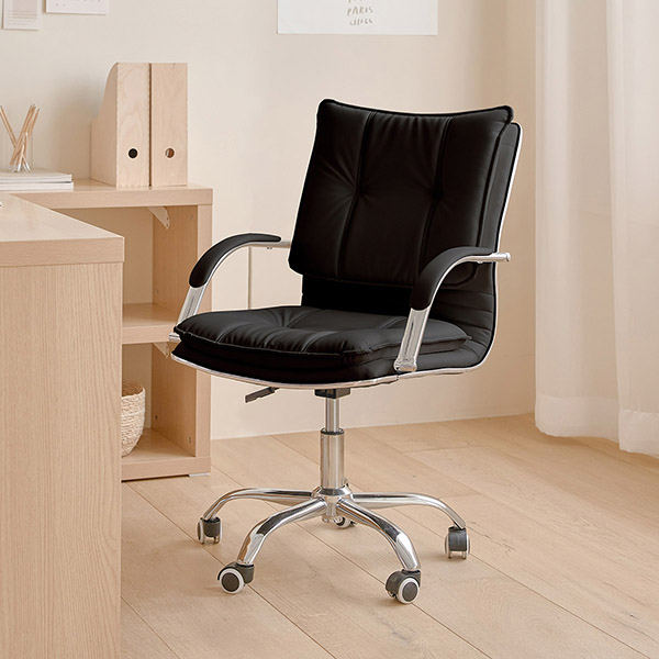 (1월특가) [단독최저] [한정수량] (새상품) 아이엔지홈 피노 사무용 책상 의자 오피스 체어 (Black)