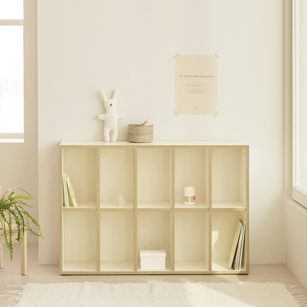 (2월특가) 아이엔지홈 토리블리 2단 와이드 책장 교구장 유아책장