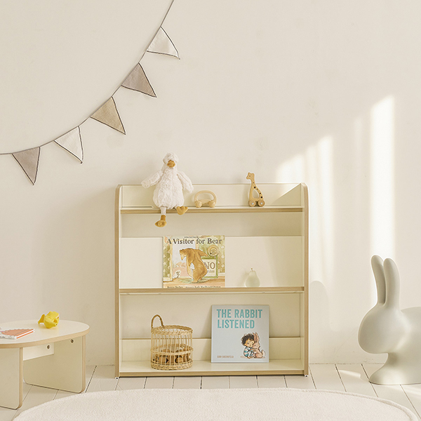 (1월특가) 아이엔지홈 토리 마이북 3단 전면책장 아기책장 (-2/2)