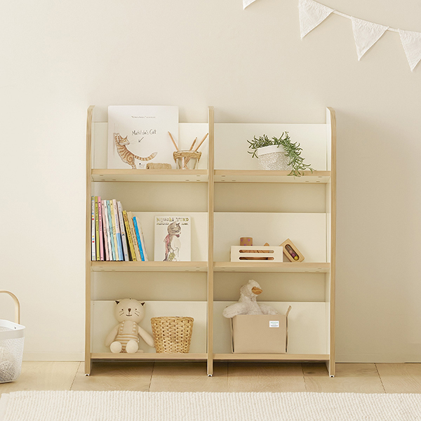 (2월특가) 아이엔지홈 토리 마이북 오픈책장 3단 더블 유아책장