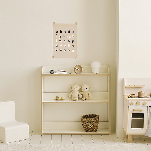 (1월특가) 아이엔지홈 토리 마이토이 3단 교구장 어린이책장 (-2/2)