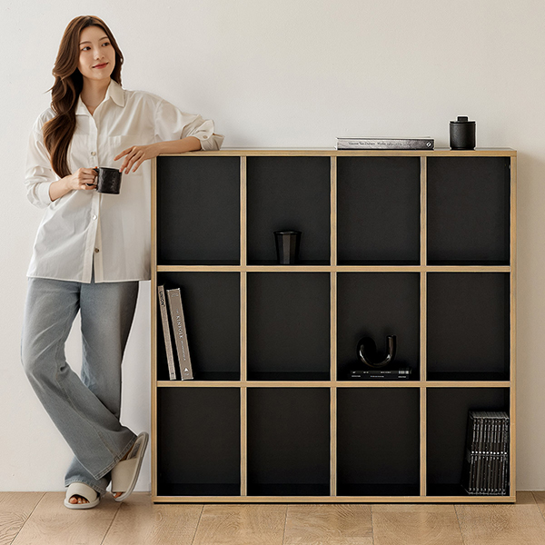 (1월특가) 아이엔지홈 그로잉핏 3단 책장 A형 거실 서재 다용도 책장 2colors (-2/2)