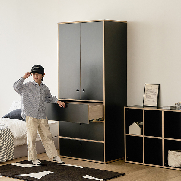 (2월특가) 아이엔지홈 그로잉핏 주니어 옷장 키큰장 키즈장 B형_서랍형 3colors