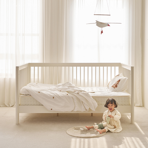 (1월특가) 아이엔지홈 루키 원목 어린이침대 프레임 SS 데이베드 크림아이보리