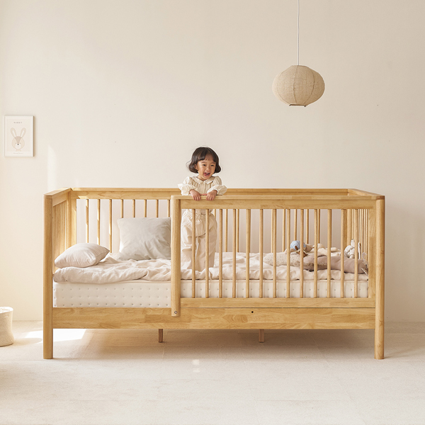 (1월특가) 아이엔지홈 루키 원목 어린이침대 프레임 SS 안전가드형 플레인우드