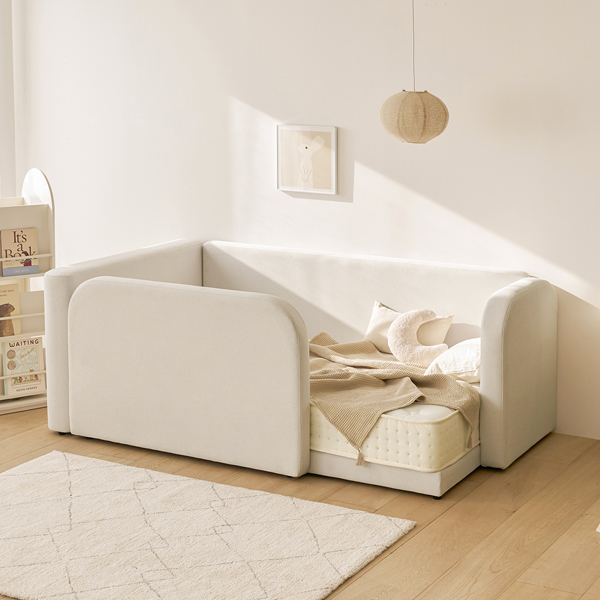 (1월특가) 아이엔지홈 포니엘 패브릭 저상형 아기침대 프레임 SS 하프가드세트