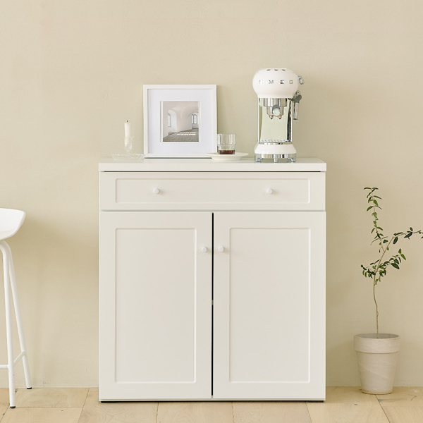 (1월특가) 아이엔지홈 킨포 화이트 심플 주방수납장 800 2types (-2/2)