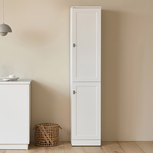 (1월특가) 아이엔지홈 킨포 화이트 심플 키큰 400 수납장 루체 손잡이형 (-2/2)