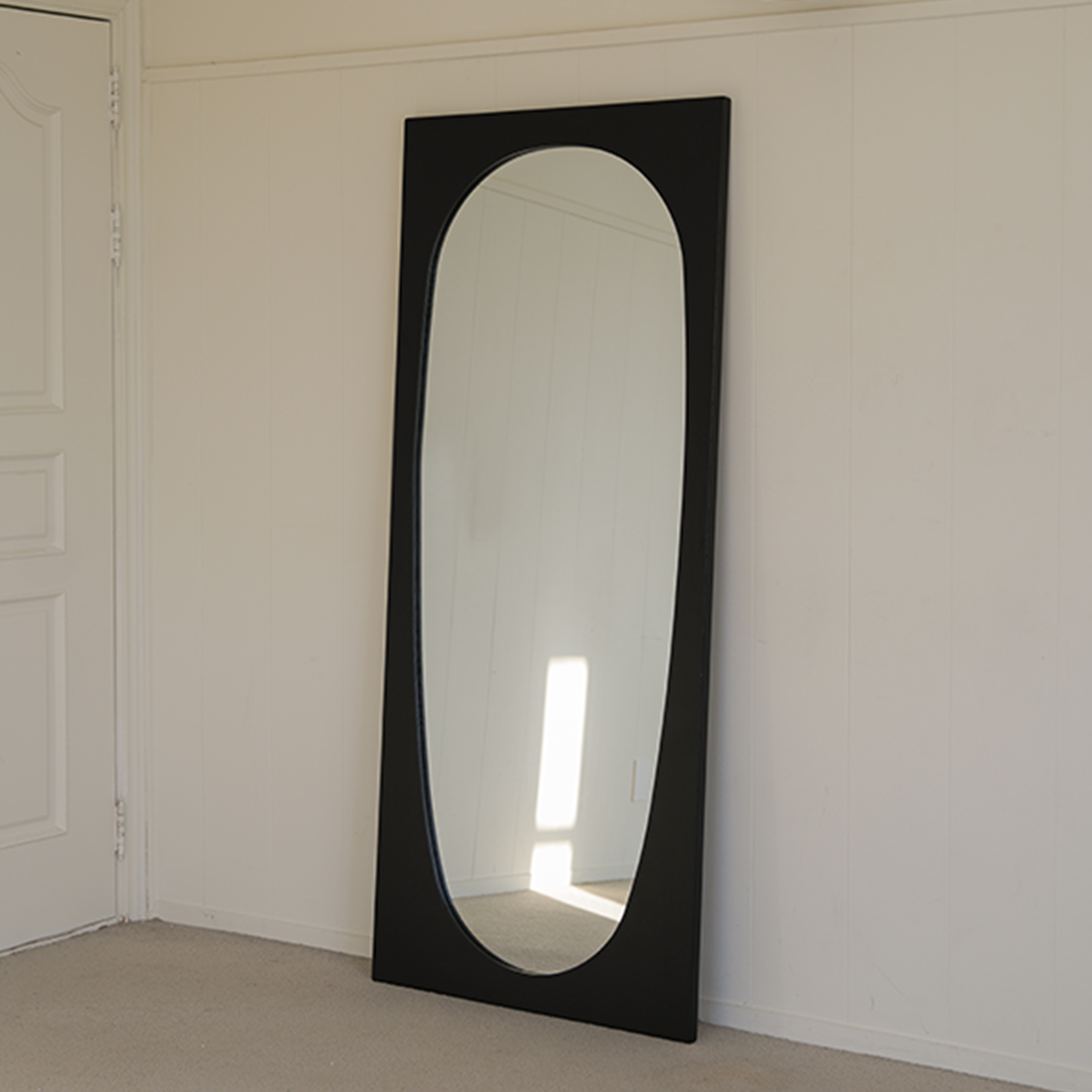 (1월특가) 라미에스 플루오 애쉬 블랙 원목 전신 거울