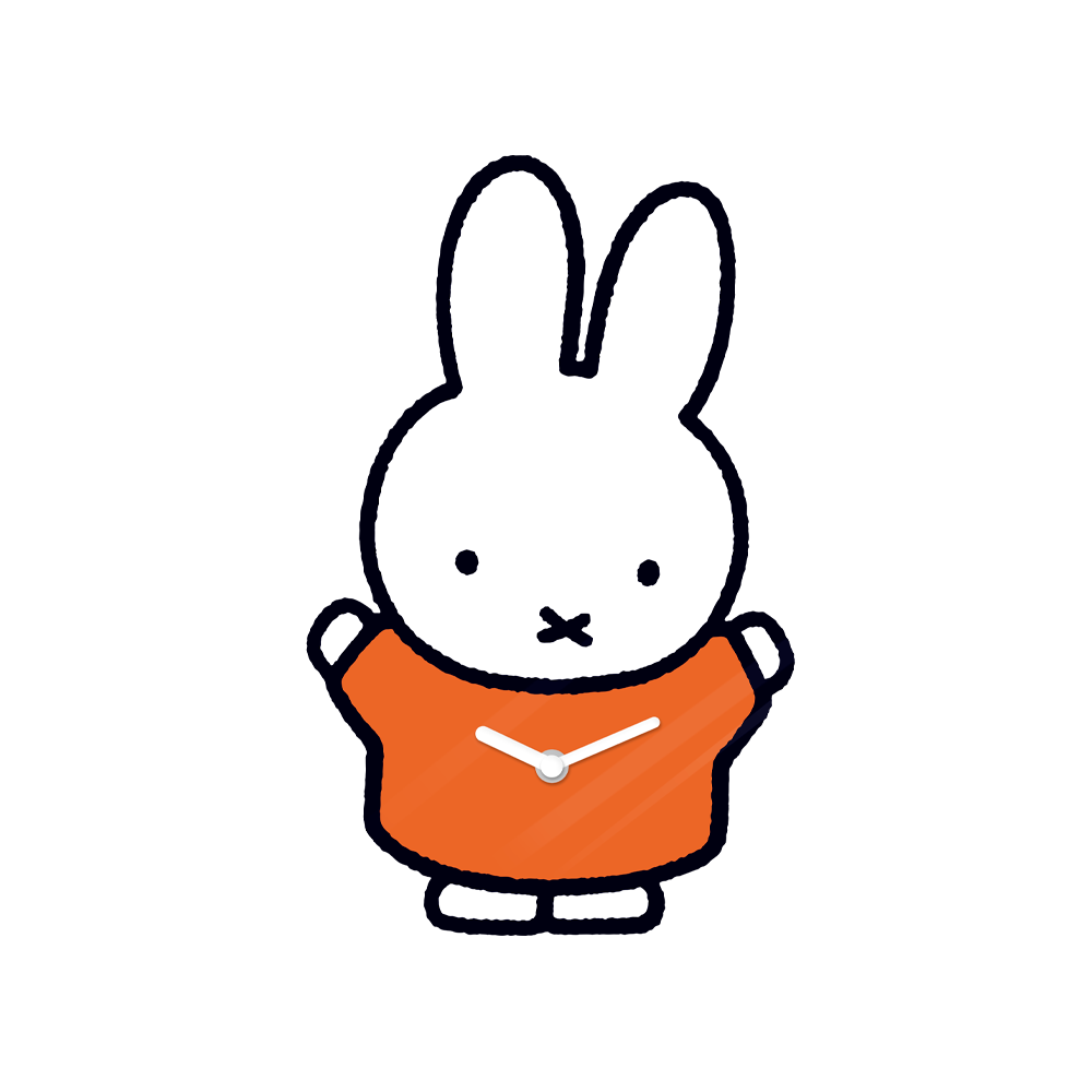 아티쉬 모양시계 - Miffy 미피 (hands up)