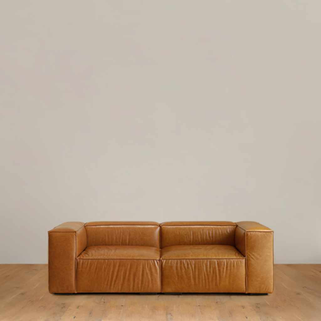 알플라 MR5 3인 가죽소파