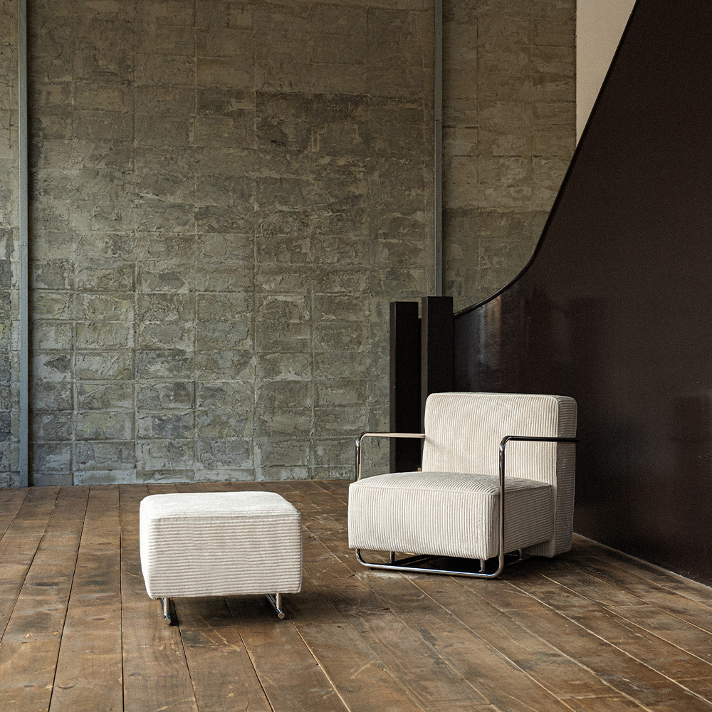 (2월특가) [단독최저] 헨지디자인 모엔 1인 이지 체어 (코듀로이 패브릭 / 아이보리) (-3/3)