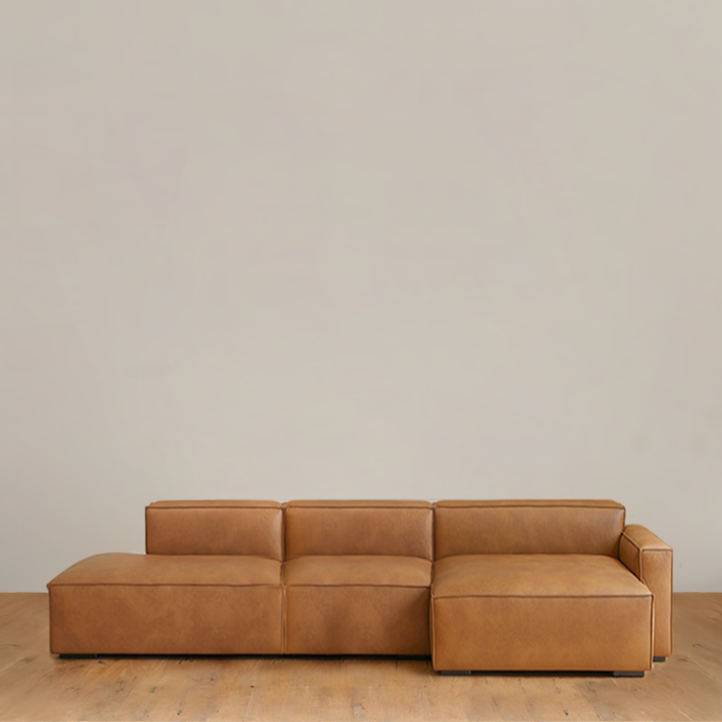 알플라 MR7 4인 가죽소파 TYPE-3